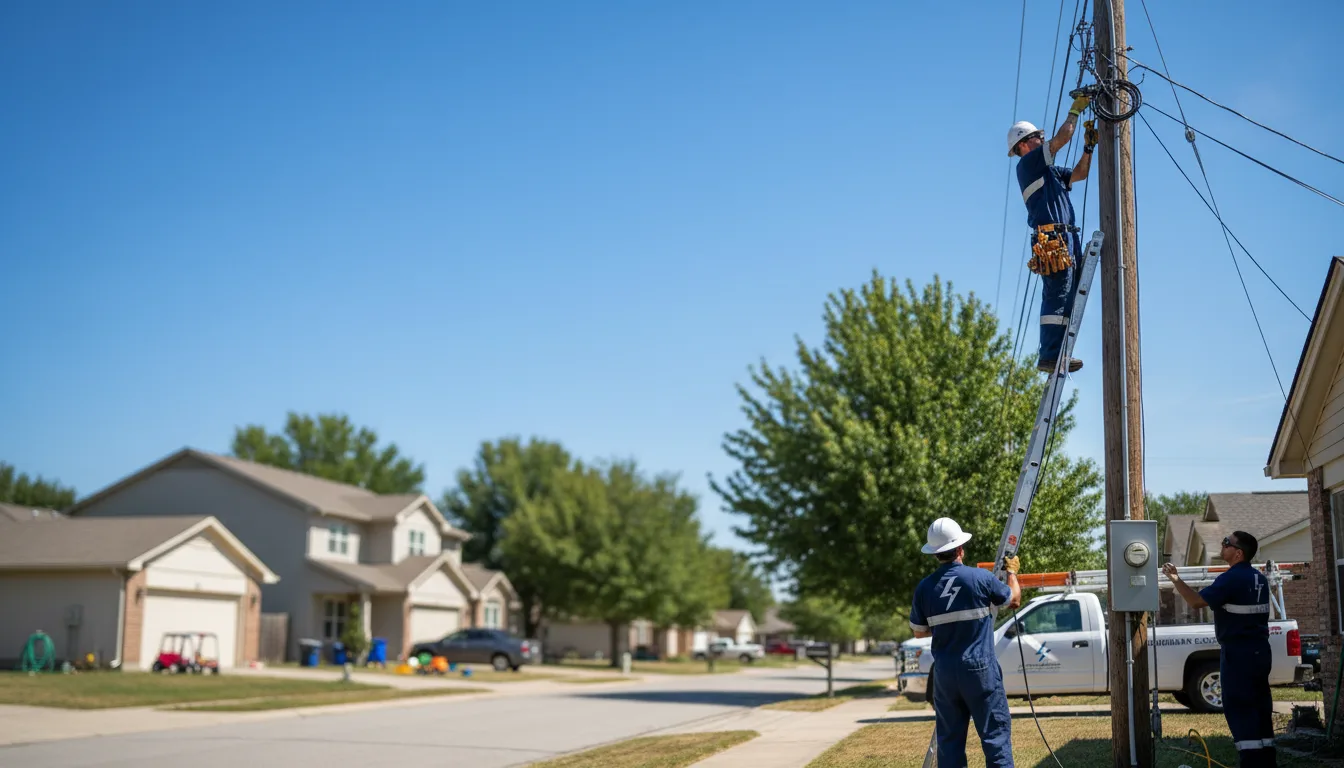 Residential electrician providing installation services in Park Hills, MO